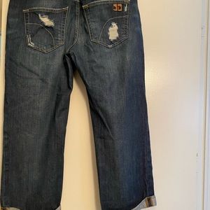Joe’s Jeans cropped ex lover distressed jeans Size 29